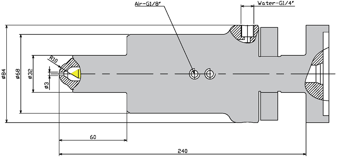 L.S.R specialized shut-off nozzle